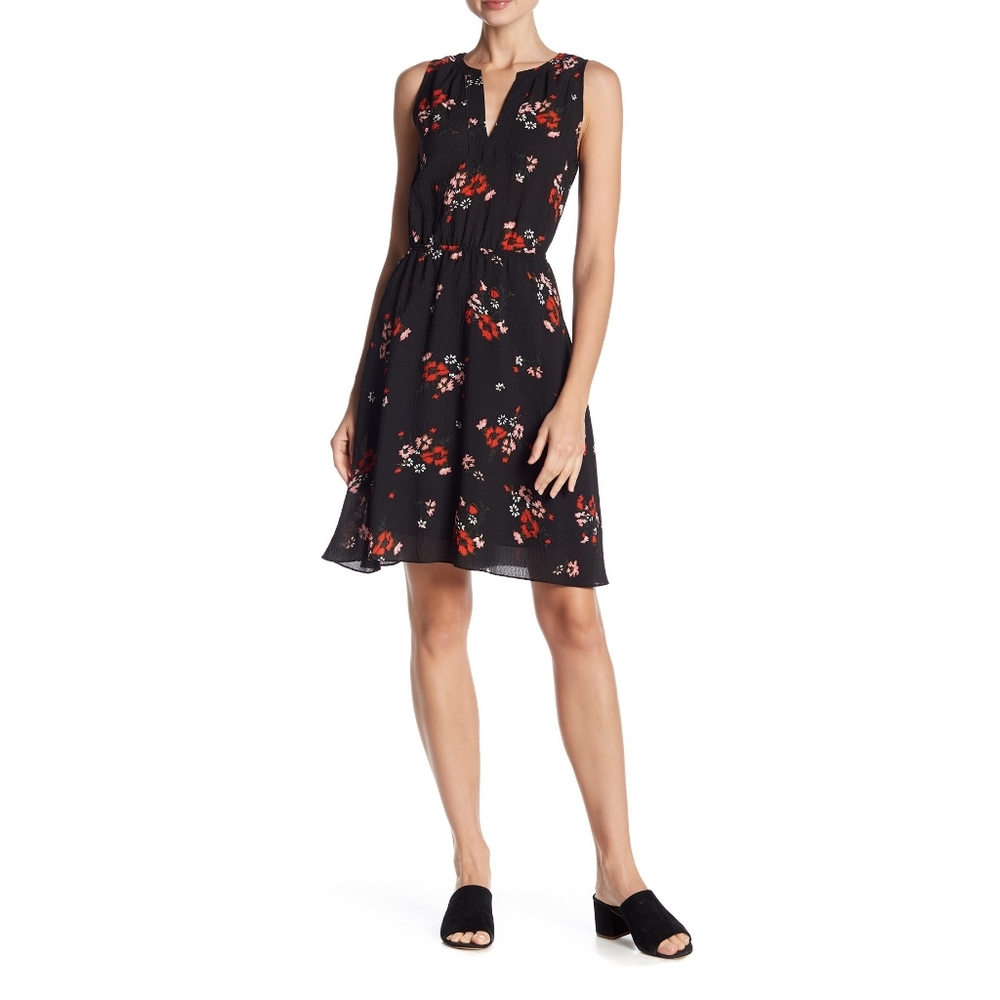Rebecca Taylor Marguerite Black Floral Sil…